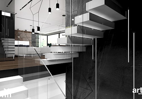 projekt schodów i klatki schodowej - zdjęcie od ARTDESIGN architektura wnętrz