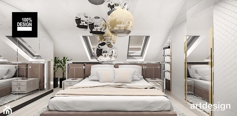 efektowna sypialnia - zdjęcie od ARTDESIGN architektura wnętrz