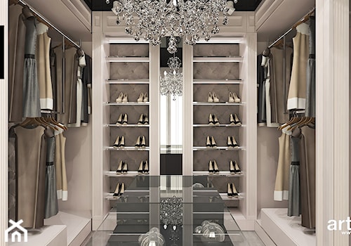 luksusowa aranżacja garderoby - zdjęcie od ARTDESIGN architektura wnętrz