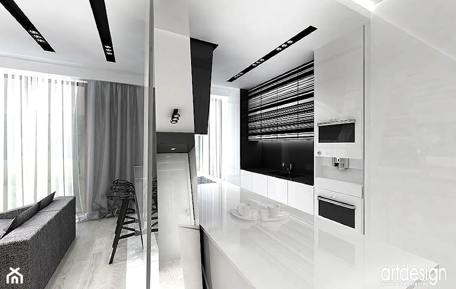luksusowa aranżacja wnętrza kuchni - zdjęcie od ARTDESIGN architektura wnętrz