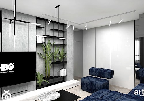 projekt salonu w mieszkaniu - zdjęcie od ARTDESIGN architektura wnętrz