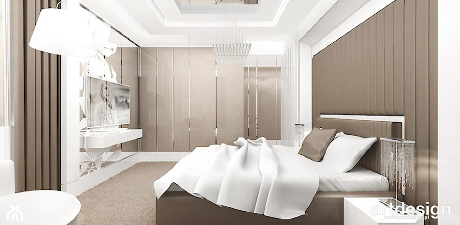 aranżacja sypialni - zdjęcie od ARTDESIGN architektura wnętrz