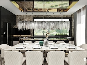 luksusowa jadalnia i kuchnia - zdjęcie od ARTDESIGN architektura wnętrz