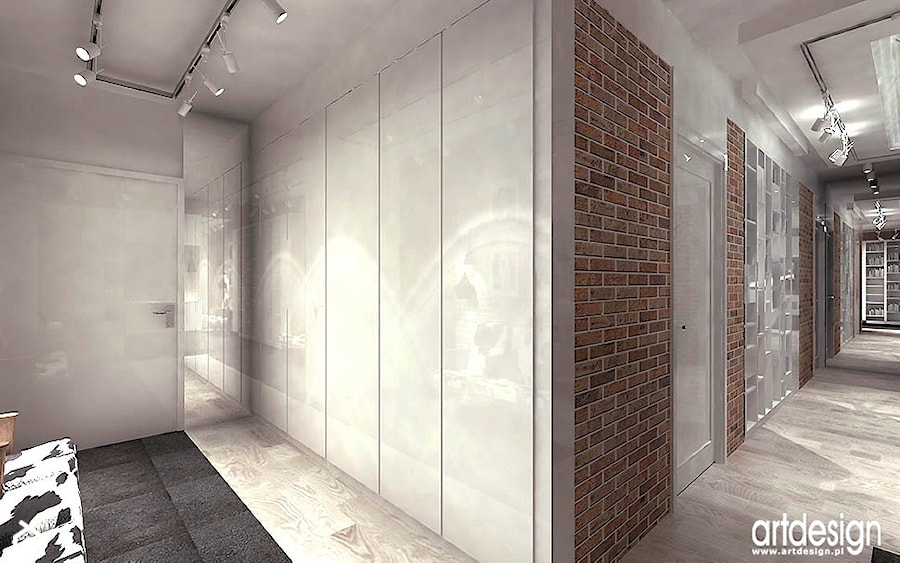 korytarz w apartamencie - projekty - zdjęcie od ARTDESIGN architektura wnętrz