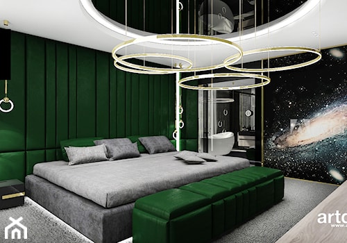 piękna aranżacja sypialni - zdjęcie od ARTDESIGN architektura wnętrz