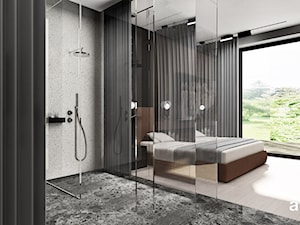Nowoczesny projekt sypialni z łazienką - zdjęcie od ARTDESIGN architektura wnętrz