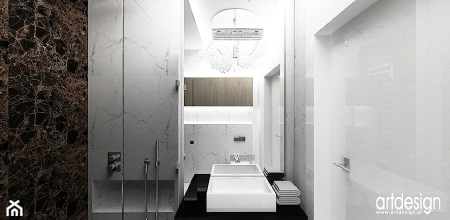 projektowanie nowoczesnej łazienki - zdjęcie od ARTDESIGN architektura wnętrz