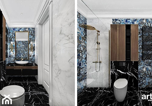 dekoracyjne płytki w łazience - zdjęcie od ARTDESIGN architektura wnętrz
