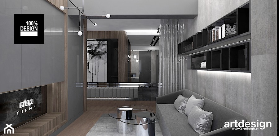FLYING HIGH | Wnętrza apartamentu - Biuro, styl nowoczesny - zdjęcie od ARTDESIGN architektura wnętrz