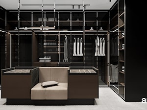 Garderoba w ciemnych kolorach - zdjęcie od ARTDESIGN architektura wnętrz