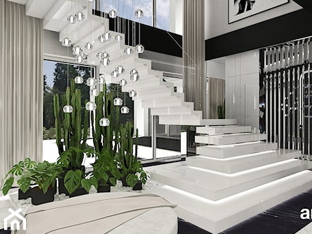 Aranżacje wnętrz - Schody: Luksusowe schody w domu - ARTDESIGN architektura wnętrz. Przeglądaj, dodawaj i zapisuj najlepsze zdjęcia, pomysły i inspiracje designerskie. W bazie mamy już prawie milion fotografii!