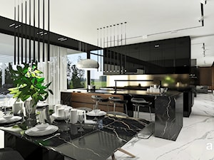 Kuchnia z jadalnią w nowoczesnym domu - zdjęcie od ARTDESIGN architektura wnętrz