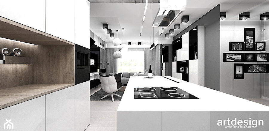 LOOK #30 | Wnętrza apartamentu - Kuchnia, styl nowoczesny - zdjęcie od ARTDESIGN architektura wnętrz