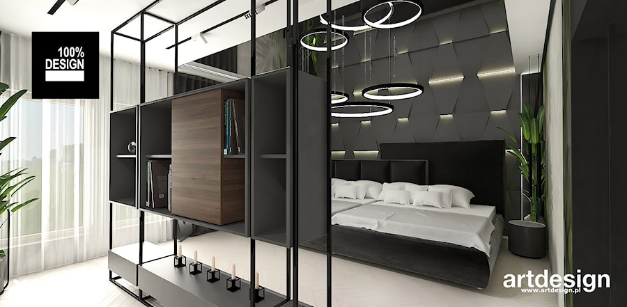 efektowna sypialnia - zdjęcie od ARTDESIGN architektura wnętrz