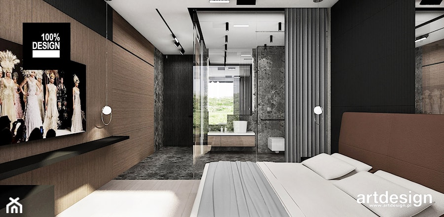 Aranżacja sypialni - zdjęcie od ARTDESIGN architektura wnętrz