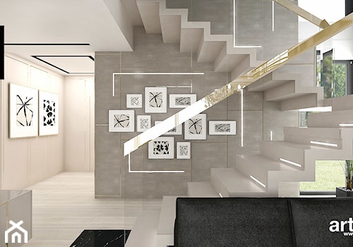 efektowne schody dywanowe - zdjęcie od ARTDESIGN architektura wnętrz