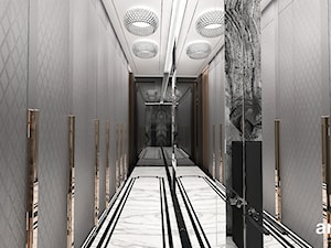 TAKE THE BULL BY THE HORNS | Wnętrza apartamentu - Średni z marmurem na podłodze hol / przedpokój, styl nowoczesny - zdjęcie od ARTDESIGN architektura wnętrz
