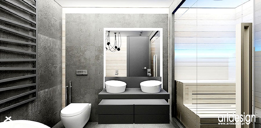 projekt łazienki - zdjęcie od ARTDESIGN architektura wnętrz