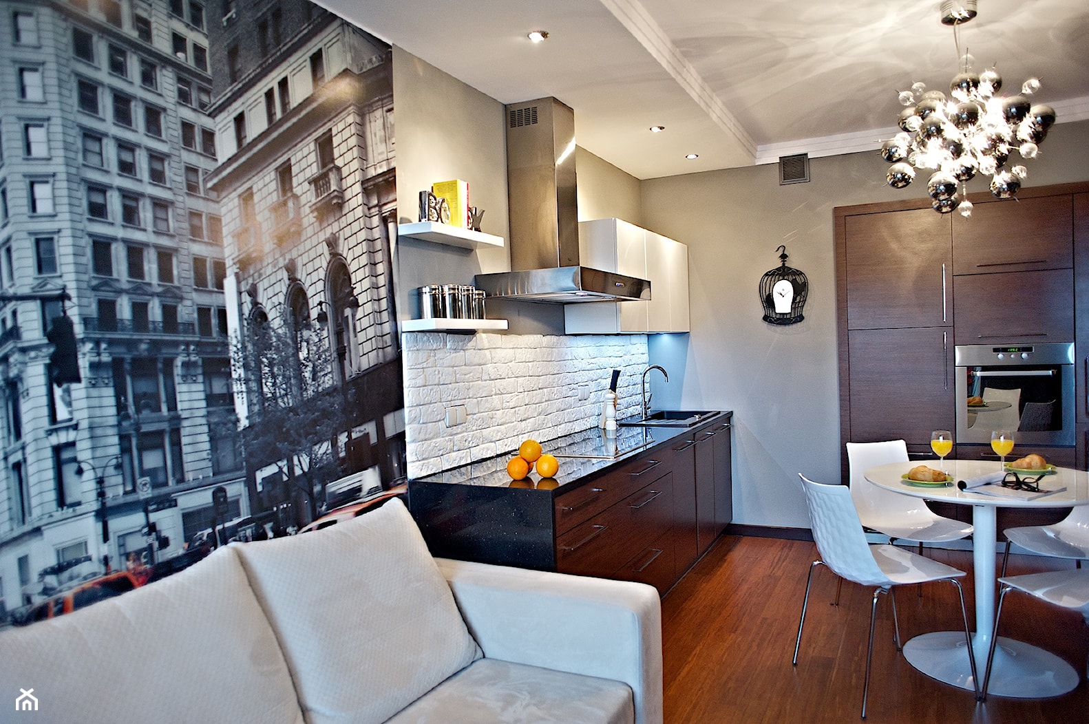 mieszkanie rodzeństwa 76m2 - Kuchnia, styl nowoczesny - zdjęcie od rooMore - Homebook