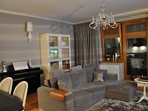 mieszkanie rodziny 65m2 - Salon, styl nowoczesny - zdjęcie od rooMore