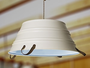 Lampa wisząca biało-niebieska 60 cm - zdjęcie od lampy.pl