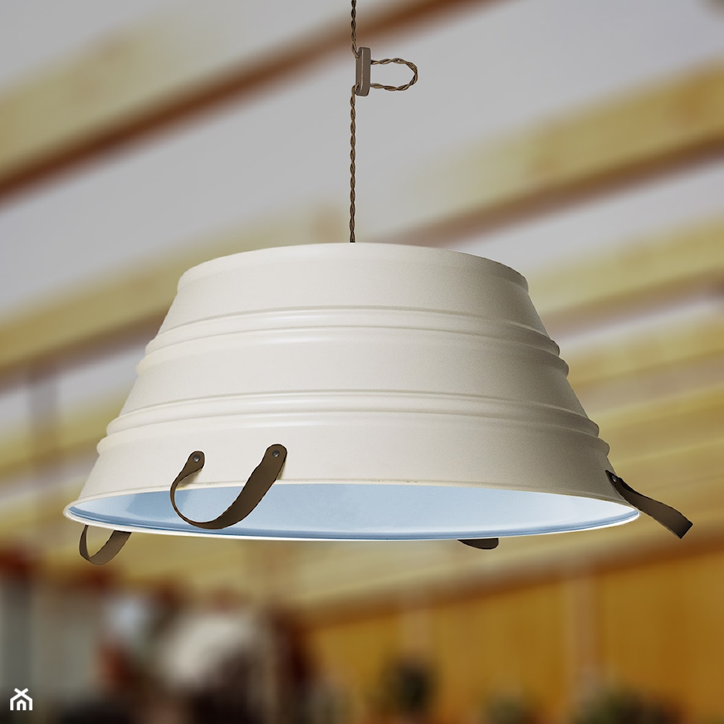Lampa wisząca biało-niebieska 60 cm - zdjęcie od lampy.pl - Homebook