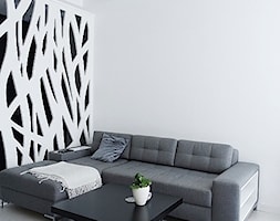Monochromatyczny minimalizm - Salon, styl minimalistyczny - zdjęcie od Jedyne.Takie.Wnętrza Paulina Kononowicz-Kwaśnik - Homebook