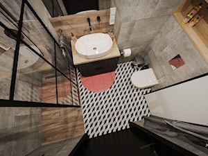 Beton&drewno&róż&loft - zdjęcie od Jedyne.Takie.Wnętrza Paulina Kononowicz-Kwaśnik