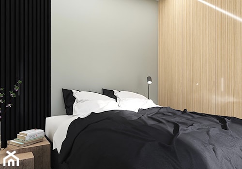 Minimalistyczny apartament - wizki - Sypialnia, styl minimalistyczny - zdjęcie od Bargański Pracownia Wnętrz