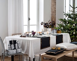 Winter 2014 - Mała zamknięta szara jadalnia jako osobne pomieszczenie, styl skandynawski - zdjęcie od H&M Home - Homebook