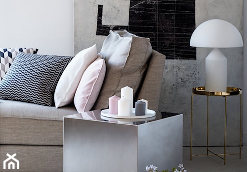 katalog wiosna 2015 - Mały szary salon, styl skandynawski - zdjęcie od H&M Home