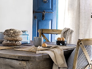 katalog wiosna 2015 - Średnia biała jadalnia jako osobne pomieszczenie, styl prowansalski - zdjęcie od H&M Home