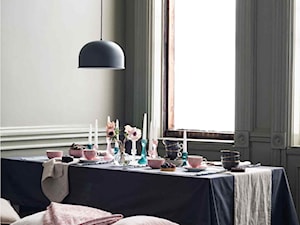 katalog 2015 - Mała szara jadalnia jako osobne pomieszczenie, styl skandynawski - zdjęcie od H&M Home