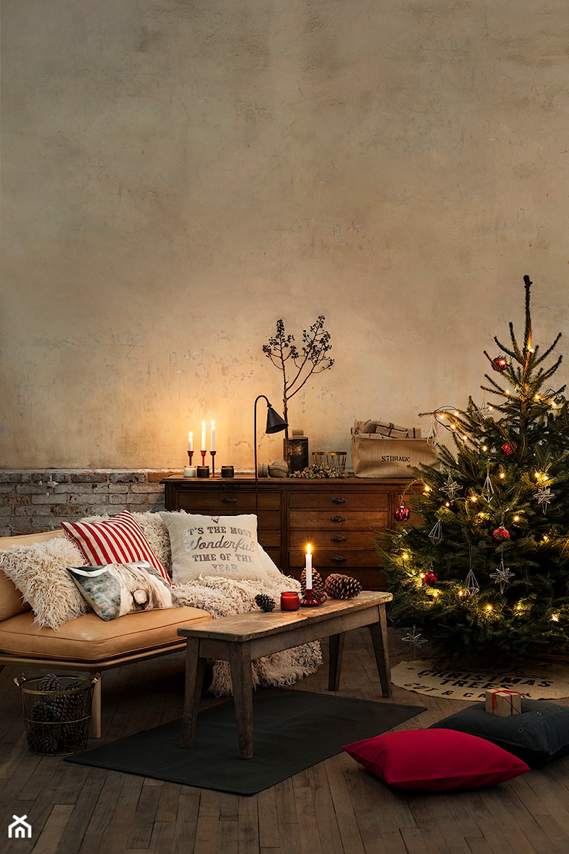 Winter 2014 - Średni beżowy szary salon - zdjęcie od H&M Home