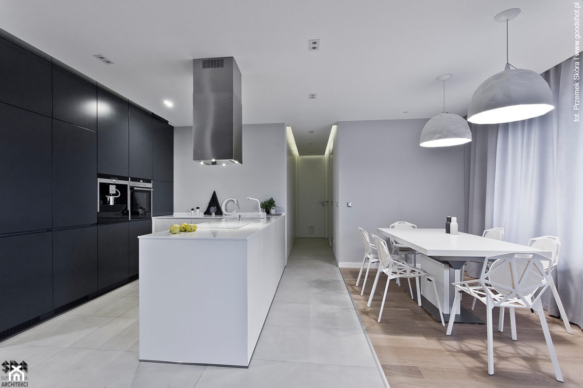Mieszkanie w Katowicach_70m2 - Jadalnia, styl nowoczesny - zdjęcie od Superpozycja Architekci Dominika Trzcińska - Homebook