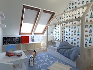 Projekt domku jednorodzinnego, Wrocław - Pokój dziecka, styl skandynawski - zdjęcie od Jankowska Design