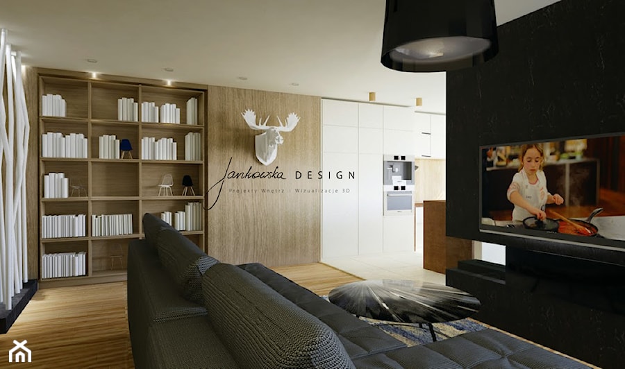 W domowym lesie - Salon, styl nowoczesny - zdjęcie od Jankowska Design