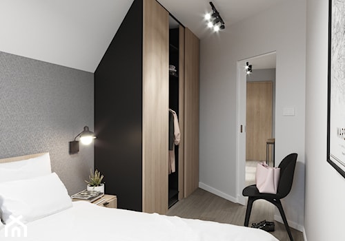 Apartament Koszalin - Sypialnia, styl skandynawski - zdjęcie od Jankowska Design