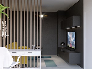 Adaptacja garażu na pokój gościnny - Biuro, styl nowoczesny - zdjęcie od Jankowska Design