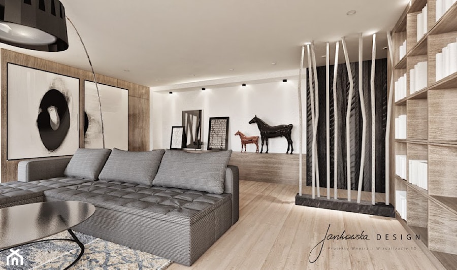 W domowym lesie - Salon, styl nowoczesny - zdjęcie od Jankowska Design