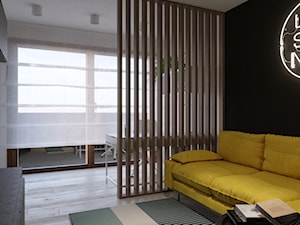 Adaptacja garażu na pokój gościnny - Sypialnia, styl nowoczesny - zdjęcie od Jankowska Design
