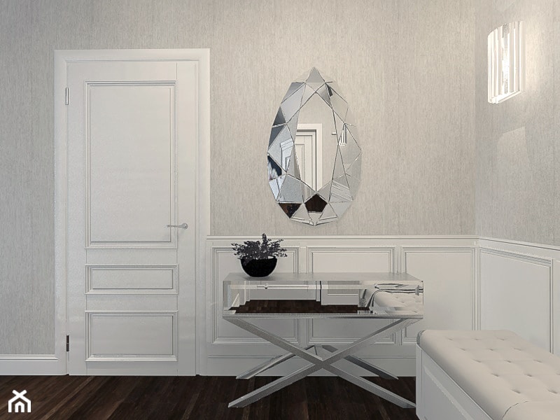 Eklektyczne mieszkanie w Słupsku - Hol / przedpokój, styl glamour - zdjęcie od Jankowska Design