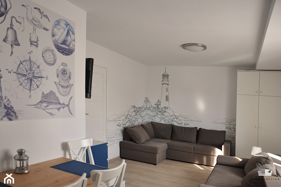 Pokój gościnny w Sarbinowie - Salon, styl nowoczesny - zdjęcie od Jankowska Design