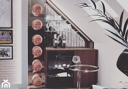Gabinet dla fana koszykówki - Biuro, styl glamour - zdjęcie od Jankowska Design