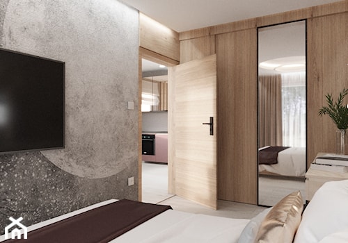 Sypialnia księżycowa w apartamencie - zdjęcie od Jankowska Design