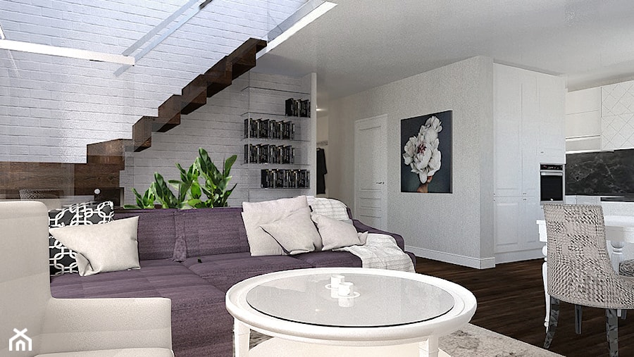 Eklektyczne mieszkanie w Słupsku - Salon, styl nowoczesny - zdjęcie od Jankowska Design