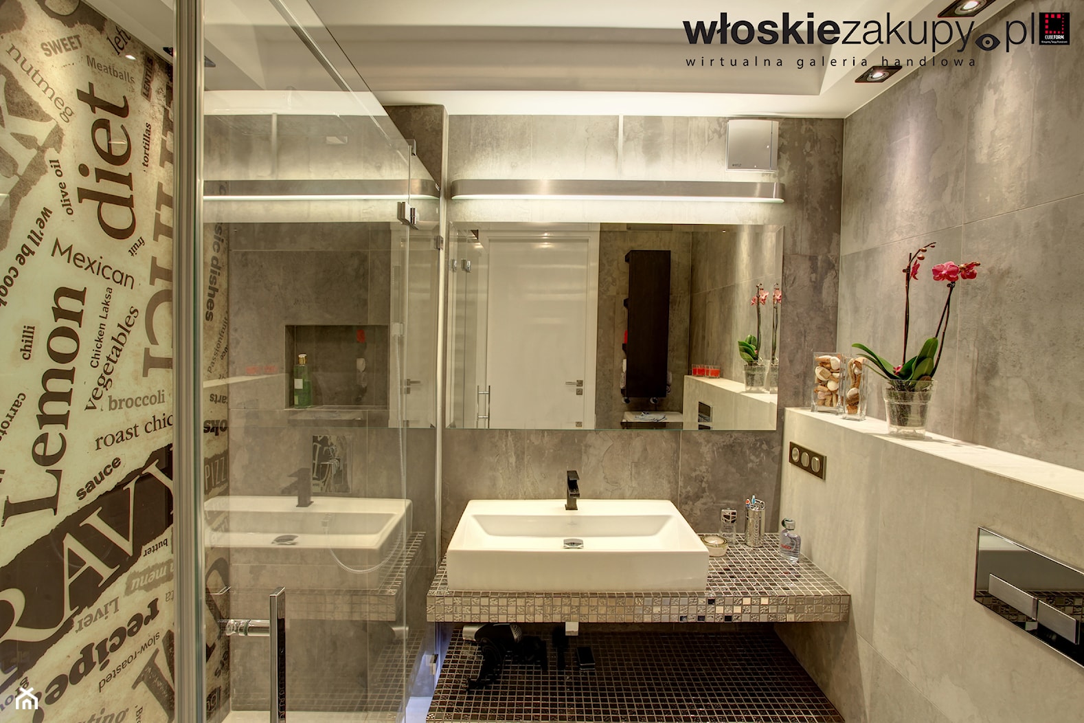 Cubeform - włoskie mieszkanie - łazienka - zdjęcie od CUBEFORM Sp. z o.o. - Homebook