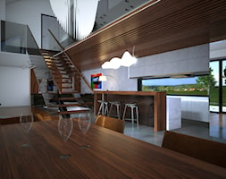 Wallhouse - Duża jadalnia w salonie - zdjęcie od BAUART STUDIO Pracownia Architektury - Homebook