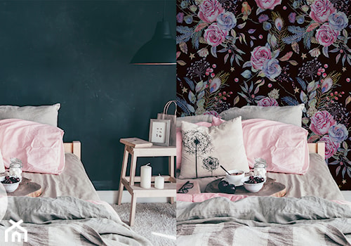 Metamorfoza sypialni - romantyczne kwiaty ocieplają wnętrze - zdjęcie od REDRO