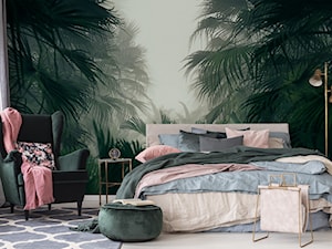 Klimatyczna sypialnia z motywem dżungli - zdjęcie od REDRO